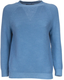 Katoen Gebreid Linz Sweater Max Mara Weekend , Blue , Dames - L,M