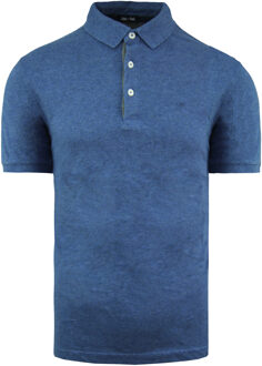 Katoen Heren Blauw Poloshirt - maat