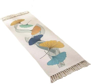 Katoen Linnen Gebied Tapijt Gooien Tapijt Vloer Tapijt Met Kwasten Voor Hal Entry Nachtkastje Woonkamer Tapijt Retro Etnische Stijl zwart