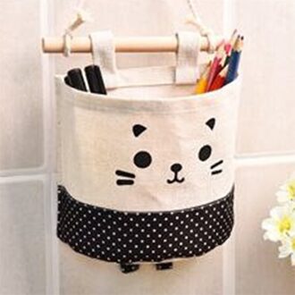 Katoen Linnen Muur Opknoping Opbergtas Mode Plaid Organisatoren Pouch Puin Opbergtas Voor Slaapkamer Badkamer