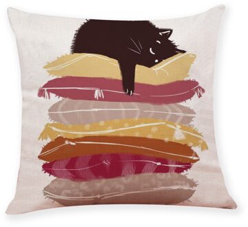 Katoen Linnen Vierkante Huis Decoratieve Sierkussen Case Sofa Taille Kussenhoes Kantoor Hotel Подушки Декоративные Auto Kussen G