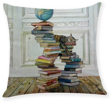 Katoen Linnen Vierkante Huis Decoratieve Sierkussen Case Sofa Taille Kussenhoes Kantoor Hotel Подушки Декоративные Auto Kussen