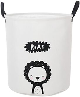 Katoen Linnen Wasmand Cartoon Gedrukt Waterdichte Waszak Opvouwbare Speelgoed Opslag Emmer Vuile Kleren Mand Organizer