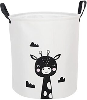 Katoen Linnen Wasmand Cartoon Gedrukt Waterdichte Waszak Opvouwbare Speelgoed Opslag Emmer Vuile Kleren Mand Organizer