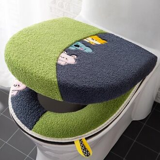 Katoen Linter Overjas Wc Badkamer Multi Kleur Wc Mat Warm Toilet Seat Cover A2