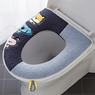 Katoen Linter Overjas Wc Badkamer Multi Kleur Wc Mat Warm Toilet Seat Cover A6