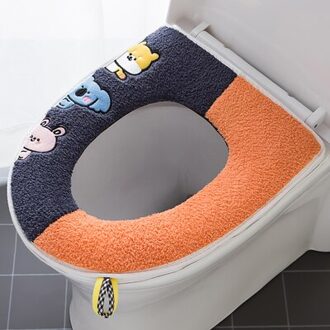 Katoen Linter Overjas Wc Badkamer Multi Kleur Wc Mat Warm Toilet Seat Cover A7