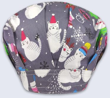 Katoen Pet Shop Frosted Hoeden Scrubs Hoeden Bouffant Chirurgische Hoeden Schoonheidssalon Scrubs Caps Verstelbare Scrubs Cap Voor Lang Haar I018