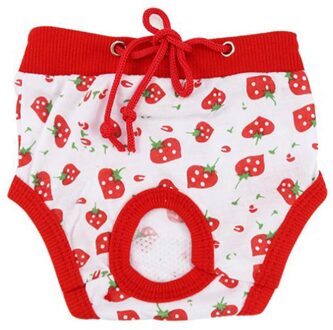 Katoen Pet Veiligheid Broek Comfortabel Hond Menstruatie Broek Sanitaire Fysiologische Broek Voor Kat Hond Pet (Willekeurige Stijl, maat S)