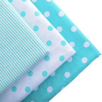 Katoen Stof Materiaal Voor Ver Quarters Naaien Patchwork Voor Tassen Pop Doek Jurk Vel Voor 3 Ontwerpen Dots Striped20x25cm