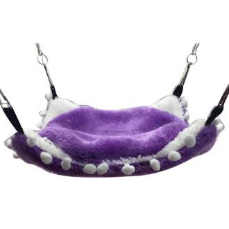 Katoen Suiker Zweefvliegtuig Hamster Dubbeldeks Hangmat Kleine Huisdier Opknoping Eekhoorn Slaapzak Drie Kleur Vogels Warm Houden Rusten nest Paars / L