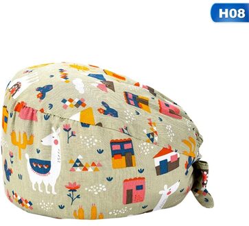 Katoen Unisex Werk Hoeden Schoonheidssalon Werkkleding Caps Verstelbare Accessoires Schoonheidssalon Werkkleding Caps Chirurgie Hoed Operatiekamer Hoeden H08