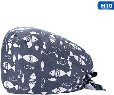 Katoen Unisex Werk Hoeden Schoonheidssalon Werkkleding Caps Verstelbare Accessoires Schoonheidssalon Werkkleding Caps Chirurgie Hoed Operatiekamer Hoeden H10