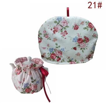 Katoen Vintage Bloemen Theepotten Stofkap Thee Gezellig Ketel Cover Isolatie En Warm Houden Voor Thuis Theewaar Accessoires Tb 21