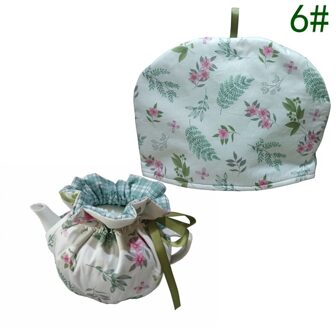 Katoen Vintage Bloemen Theepotten Stofkap Thee Gezellig Ketel Cover Isolatie En Warm Houden Voor Thuis Theewaar Accessoires Tb 6