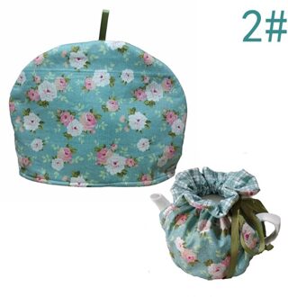 Katoen Vintage Bloemen Theepotten Stofkap Thee Gezellig Ketel Cover Isolatie En Warm Houden Voor Thuis Tt-Best 2