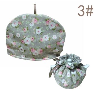 Katoen Vintage Bloemen Theepotten Stofkap Thee Gezellig Ketel Cover Isolatie En Warm Houden Voor Thuis Tt-Best 3