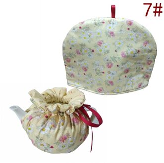 Katoen Vintage Bloemen Theepotten Stofkap Thee Gezellig Ketel Cover Isolatie En Warm Houden Voor Thuis Tt-Best 7