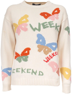 Katoen Zingaro Sweater Max Mara Weekend , Beige , Dames - M,Xs