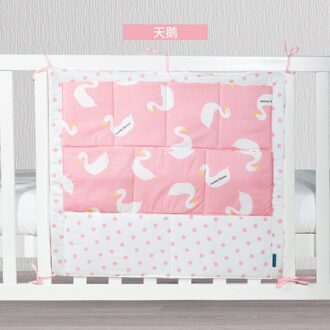 Katoenen Baby Bed Opknoping Opbergtas Pasgeboren Wieg Luier Organisator Speelgoed Luier Zak Voor Baby Beddengoed Set Nursery 50*60Cm TE