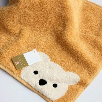 Katoenen Baby Gezicht Handdoek Childern Handdoeken Jongens Meisjes Kleuterschool Cartoon Beer Patroon Hangable Handdoek Kids Beathroom Producten