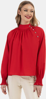 katoenen blouse - maat Rood