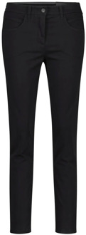 Katoenen broek met stijlvolle details Luisa Cerano , Black , Dames - 2Xl,Xl,L,M,S,Xs,3Xl