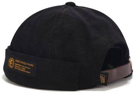 Katoenen Corduroy Brimless Hip Hop Hoed Retro Rolde Manchet Beanie Hoed Trucker Werknemer Cap Unisex Sailor Biker Cap mode
