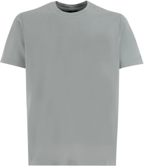Katoenen Crewneck T-shirt voor Heren Paul & Shark , Gray , Heren - 2Xl,Xl