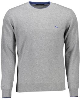 Katoenen gebreide pullover trui - maat 2XL Grijs