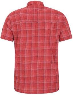 Katoenen herenoverhemd (Actief Rood) - maat XS