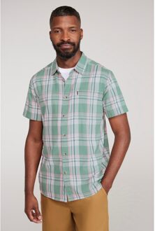 Katoenen herenoverhemd (Helder groen) - 2XL