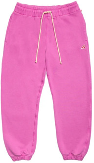 Katoenen Jersey Sweatpants met Trekkoord Taille Autry , Pink , Dames - S,Xs