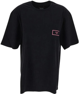 Katoenen Logo T-Shirt Martine Rose , Black , Heren - Xl,L,M
