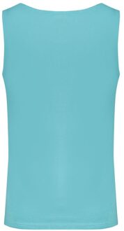 Katoenen Mouwloos Tanktop Turquoise