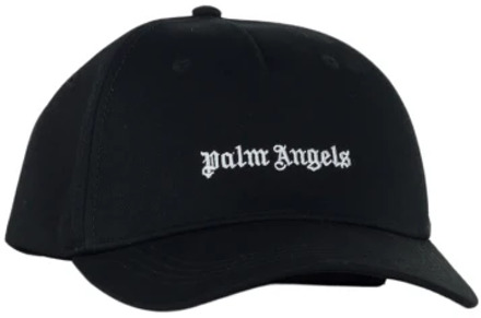 Katoenen pet met verstelbare band Palm Angels , Black , Heren - ONE Size