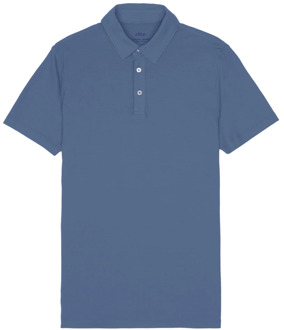 Katoenen Polo Shirt Blauw Altea , Blue , Heren - 2Xl,L,M,S