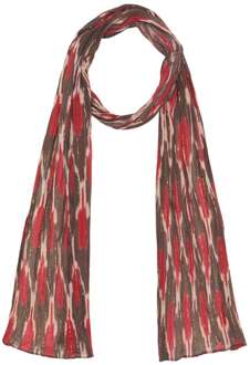 Katoenen shawl met lurex Claude  bruin - One Size,