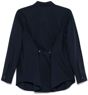 Katoenen Shirt - maat S Donkerblauw