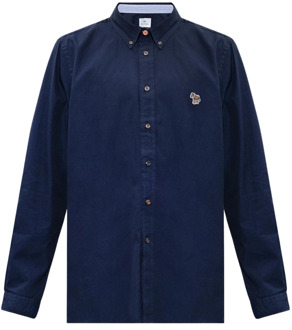 Katoenen shirt PS By Paul Smith , Blue , Heren - 2Xl,Xl,L,M,S,Xs