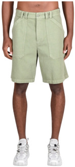 Katoenen Shorts A.p.c. , Green , Heren - 2Xl,Xl,L,M