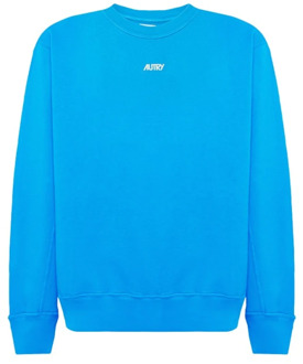 Katoenen Sweatshirt met Lange Mouwen Autry , Blue , Heren - 2Xl,L,M