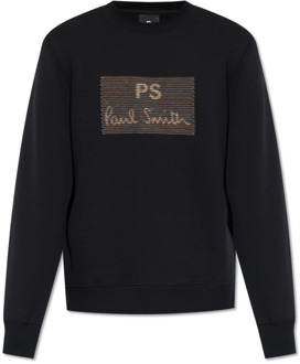 Katoenen sweatshirt PS By Paul Smith , Black , Heren - Xl,L,M,S,Xs