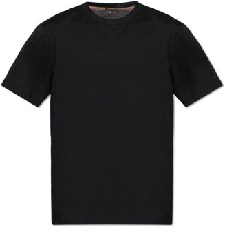 Katoenen T-shirt Brioni , Black , Heren - 2Xl,Xl,L,M,S