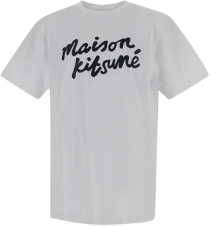 Katoenen T-shirt Maison Kitsuné , White , Heren - L,M,S