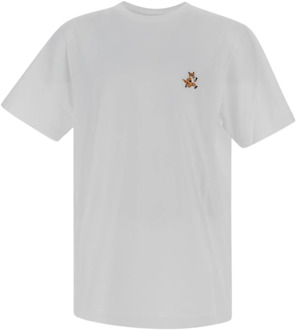 Katoenen T-shirt Maison Kitsuné , White , Heren - Xl,M