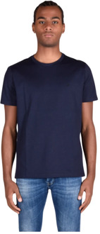 Katoenen T-Shirts Dondup , Blue , Heren - 2Xl,Xl,L
