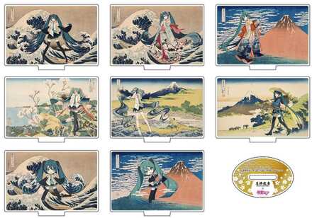 Katsushika Hokusai x Hatsune Miku Acrylic Figure 5 cm Blind Box Assortment (8)