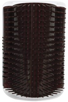 Katten Borstel Hoek Kat Massage Self Groomer Kam Borstel Kat Wrijft Het Gezicht Met Een Kriebelend Kam Kat Product Bruin