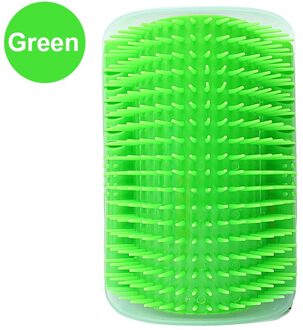 Katten Borstel Hoek Kat Massage Self Groomer Kam Borstel Kat Wrijft Het Gezicht Met Een Kriebelend Kam Kat Product groen